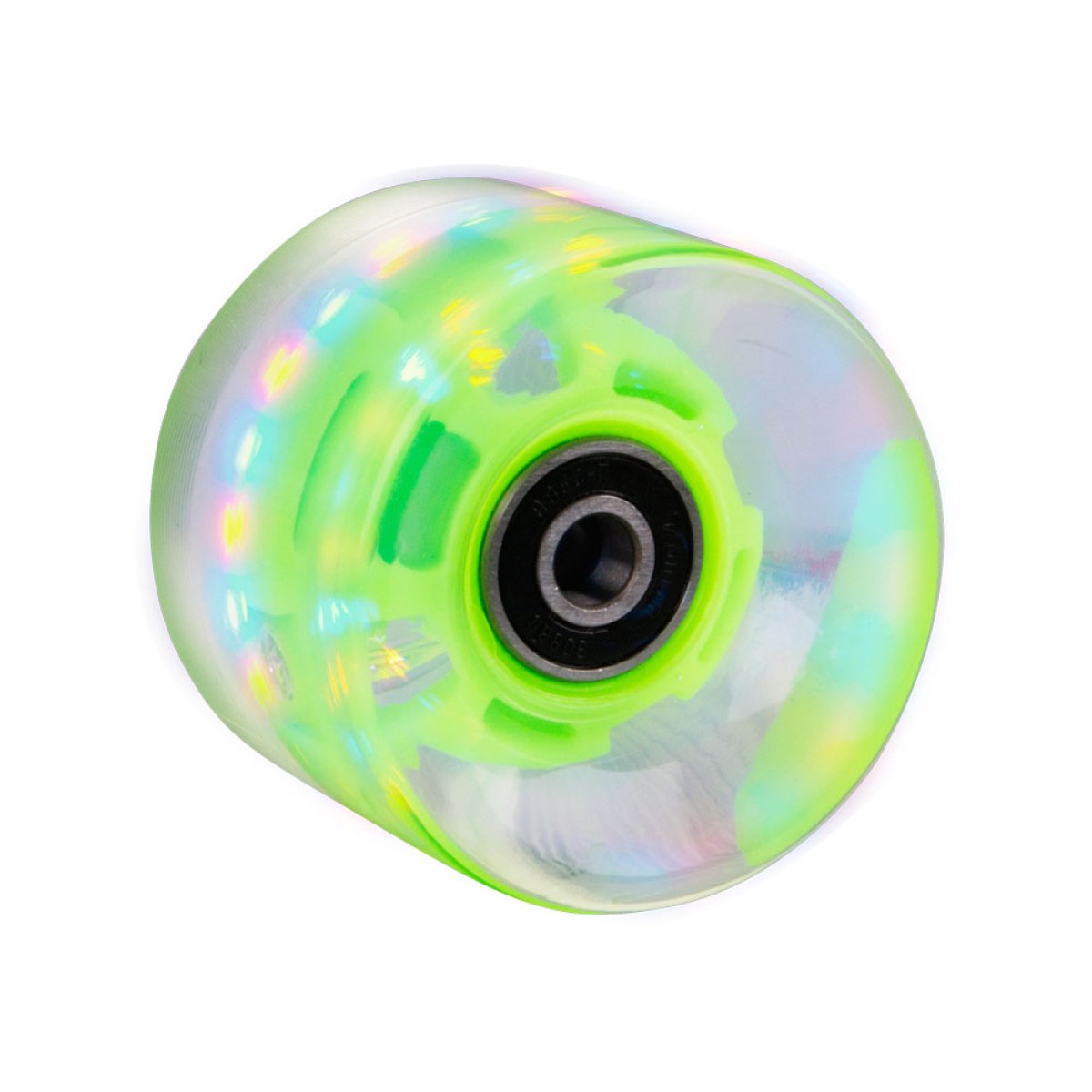 Svietiace koliesko na pennyboard 60*45 mm vr. ložísk ABEC 7 - Farba: Fialová · záber 3