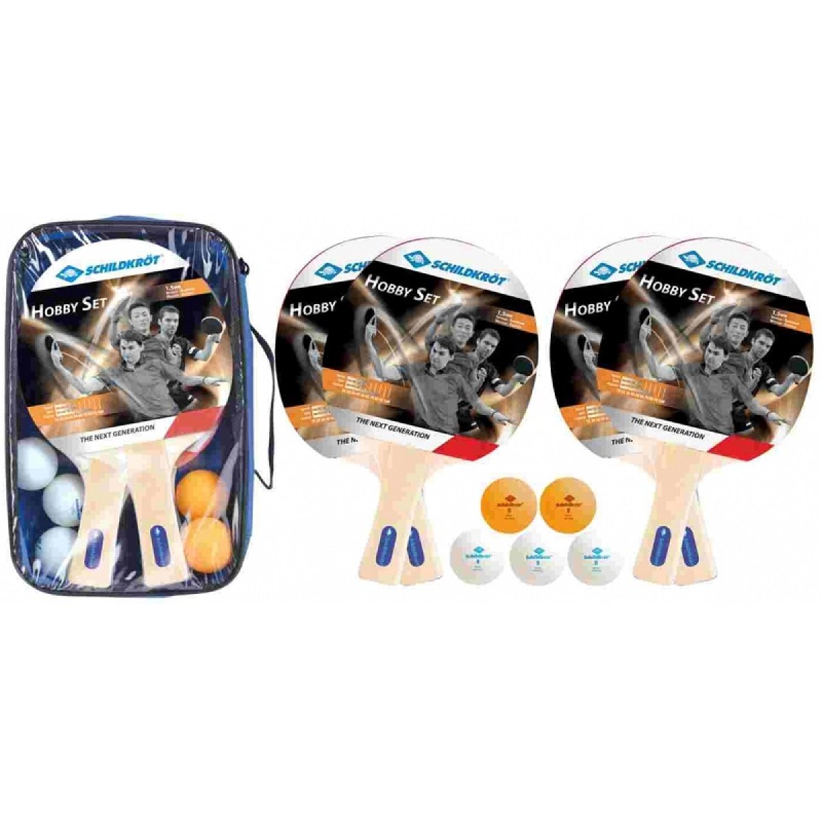 Set na stolný tenis SCHILDKROT Hobby Sopo pre 4 hráčov · záber 1