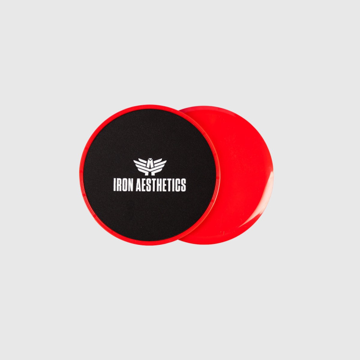 Šmykové podložky Iron Aesthetics Core Slider, červené · záber 1