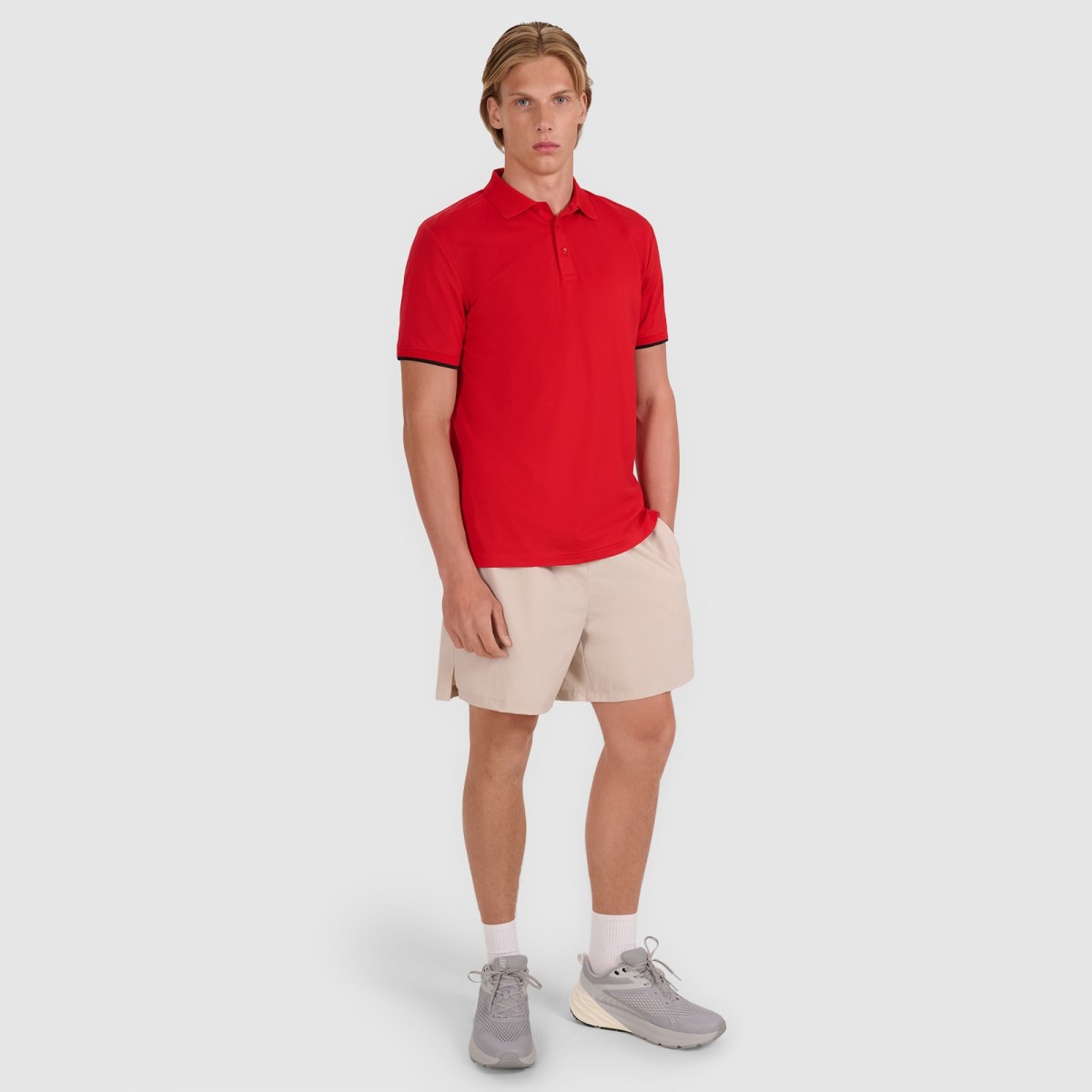 Pánske regular polo tričko - červené · záber 2