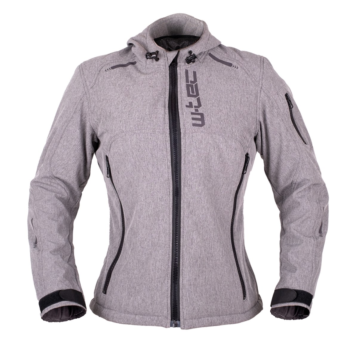 Dámska softshellová moto bunda W-TEC Algenia - Veľkosť: XXL | Farba: Sivá · záber 1