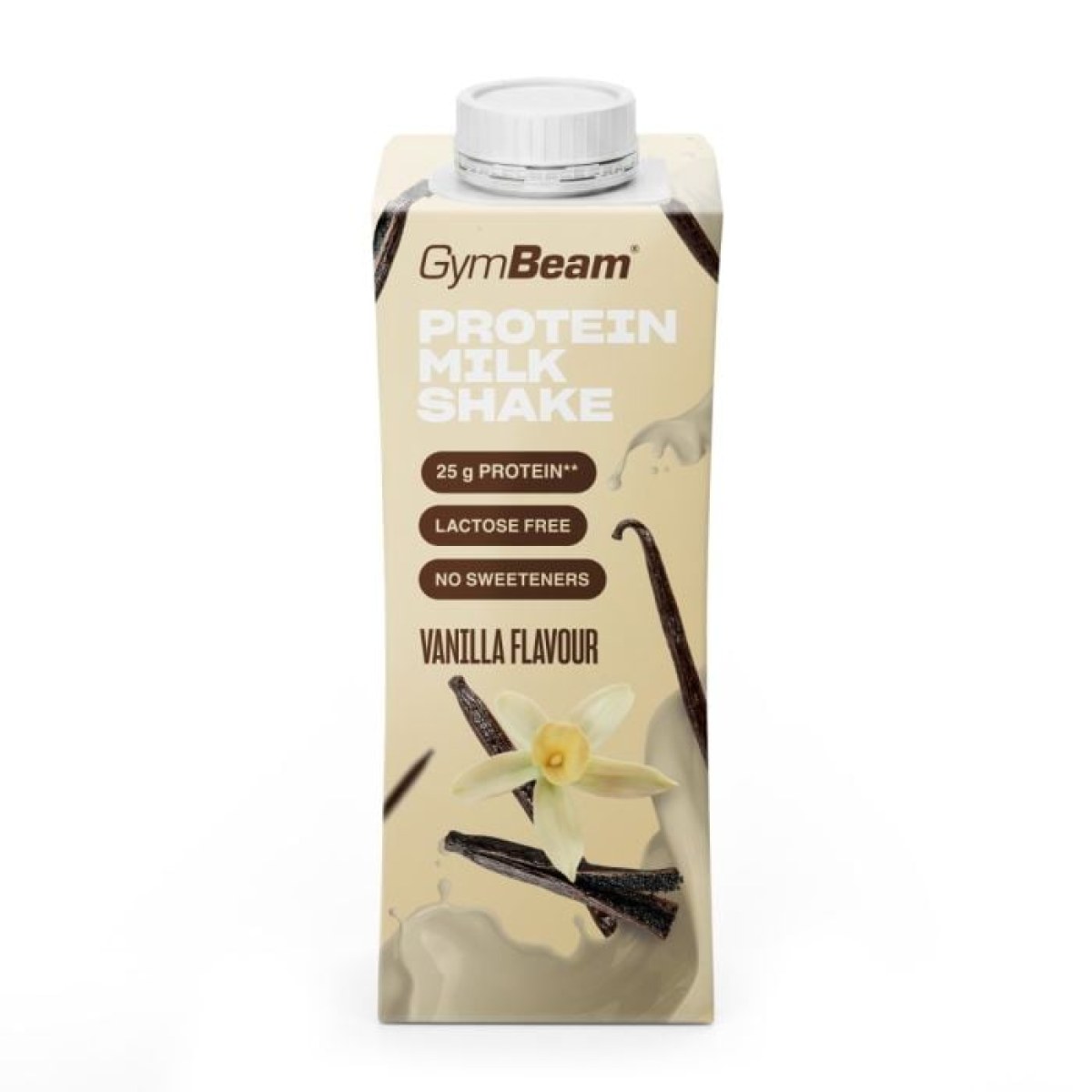 GymBeam MoiMüv Protein Milkshake vanilka - Príchuť: Vanilka | Hmotnosť: 0,25 kg | Objem: 250 ml | Balenie: 18 · záber 1