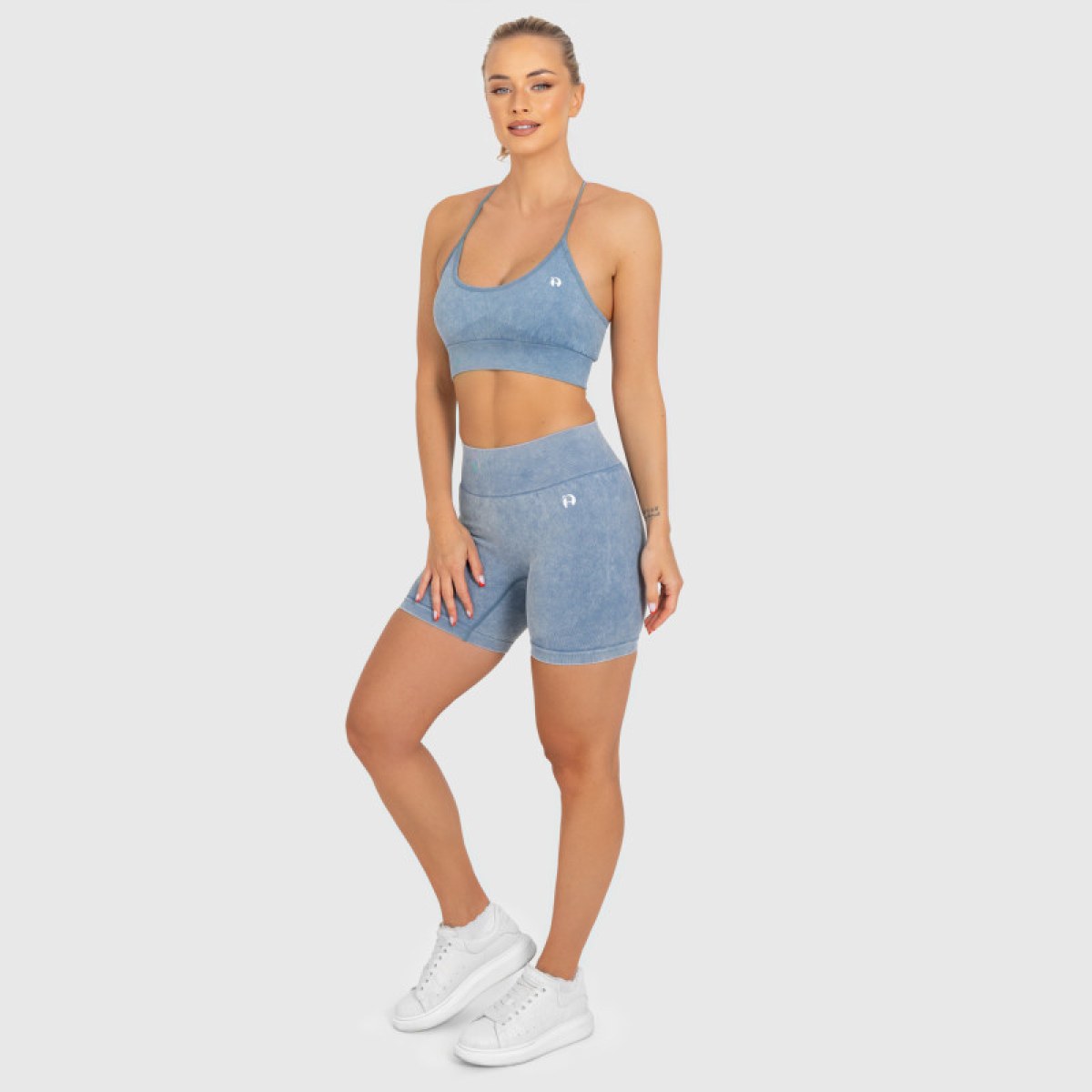 Fitness súprava Iron Aesthetics Faded v2, washed blue · záber 1