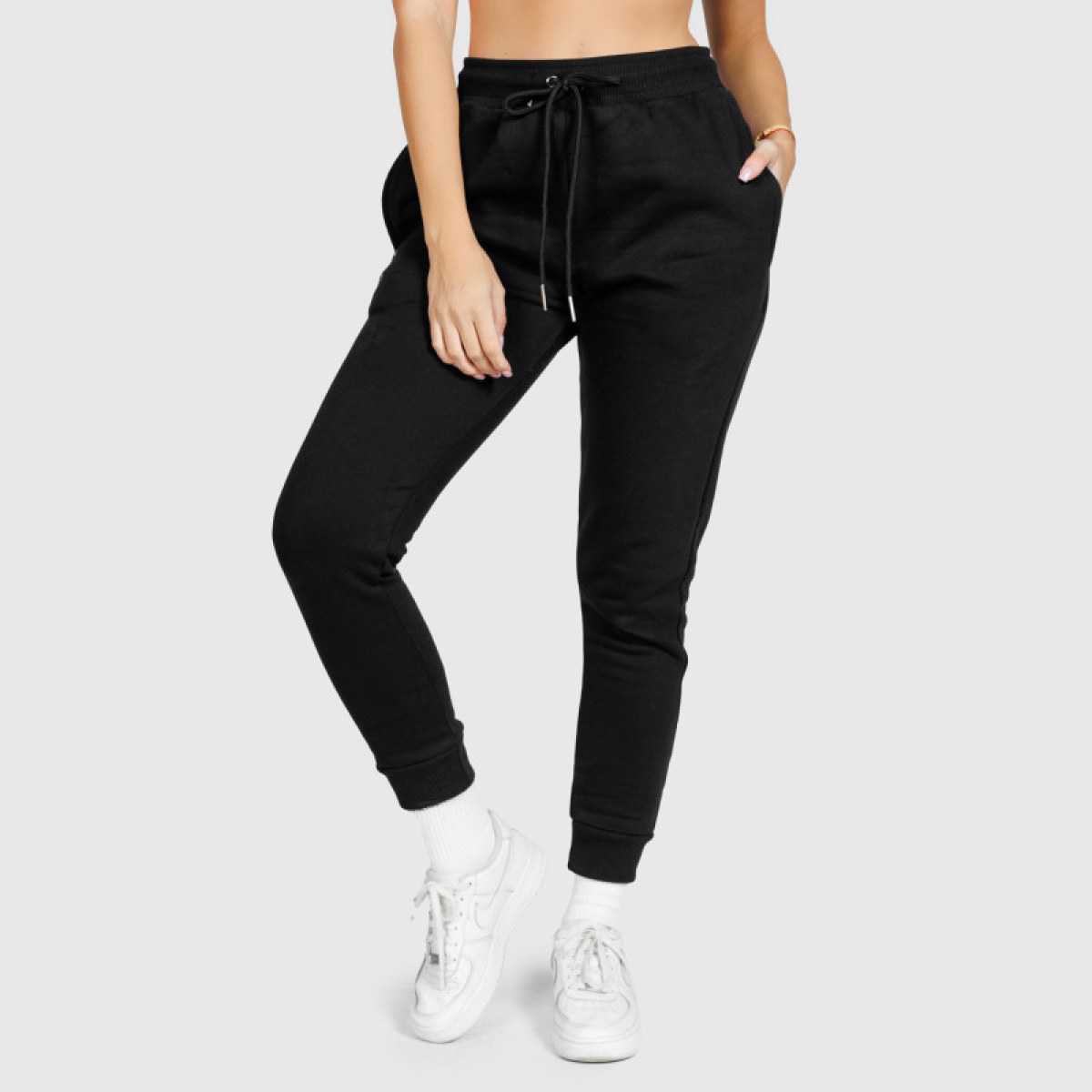 Dámske športové tepláky Iron Aesthetics Comfy, čierne · záber 4