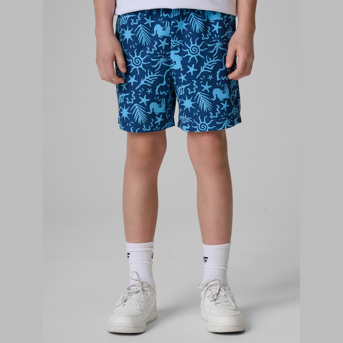 Plážové boardshorty chlapčenské - modré · záber 8