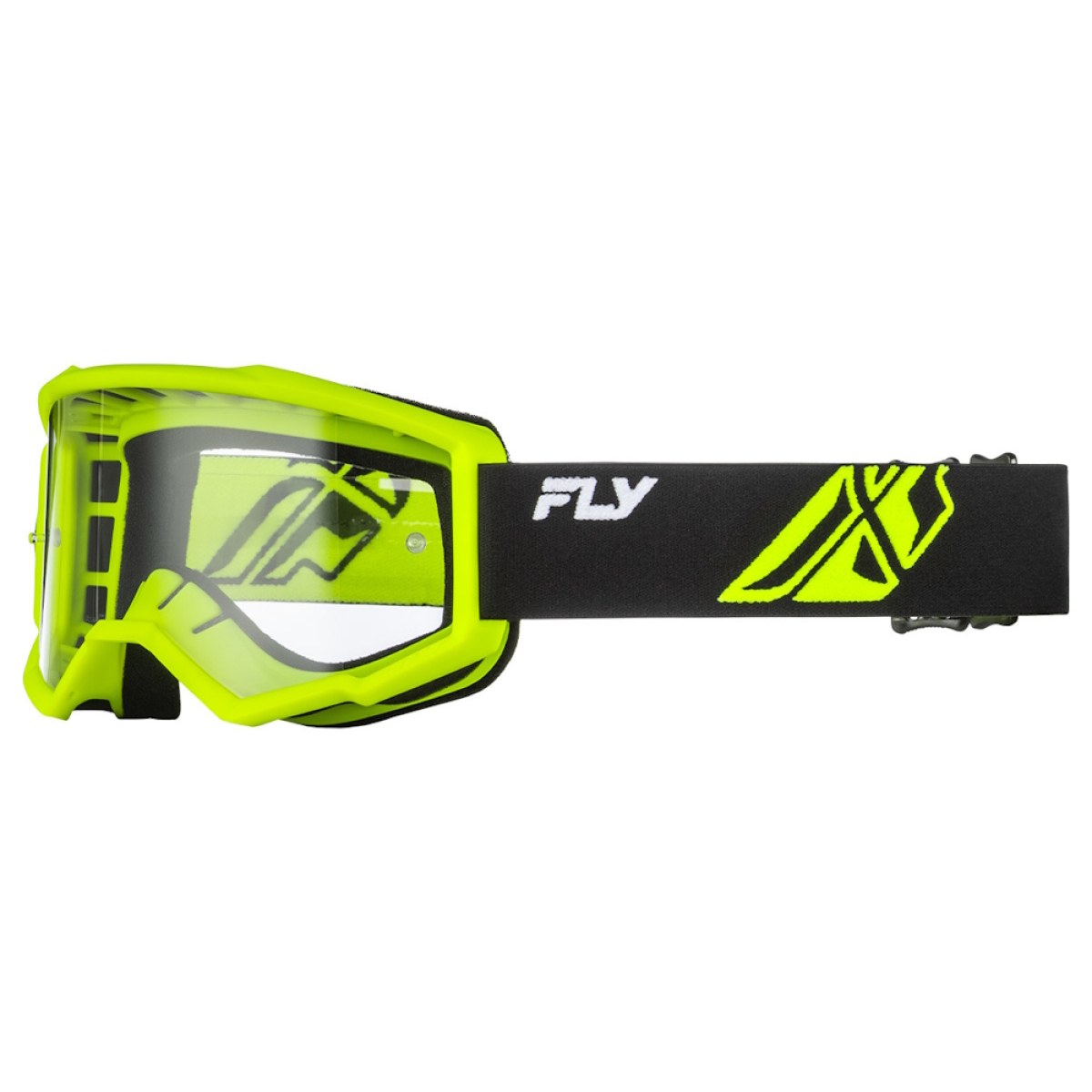 Fly Racing Focus Youth červená/čierna, číre plexi · záber 3