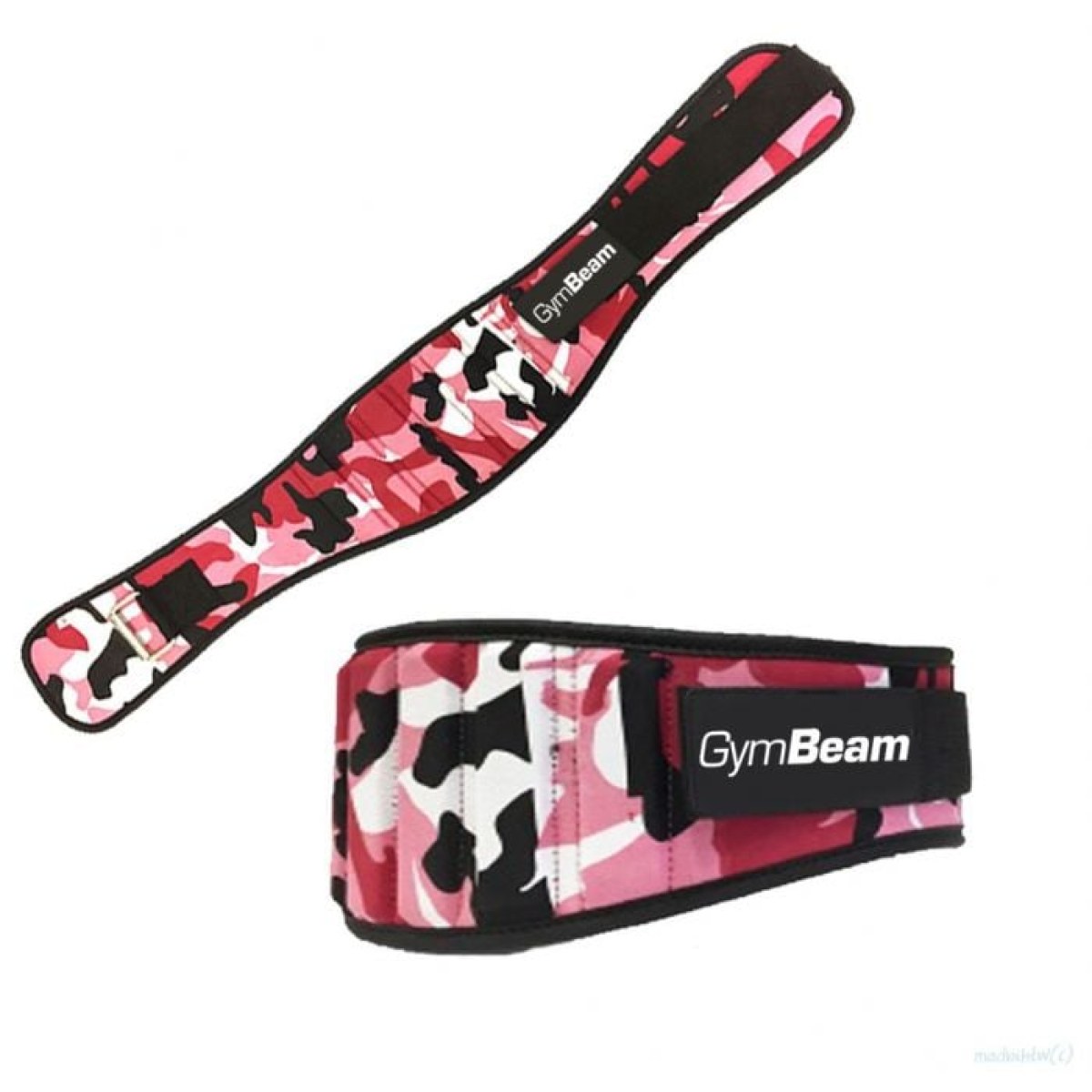 GymBeam Dámsky fitness opasok Pink Camo M · záber 1