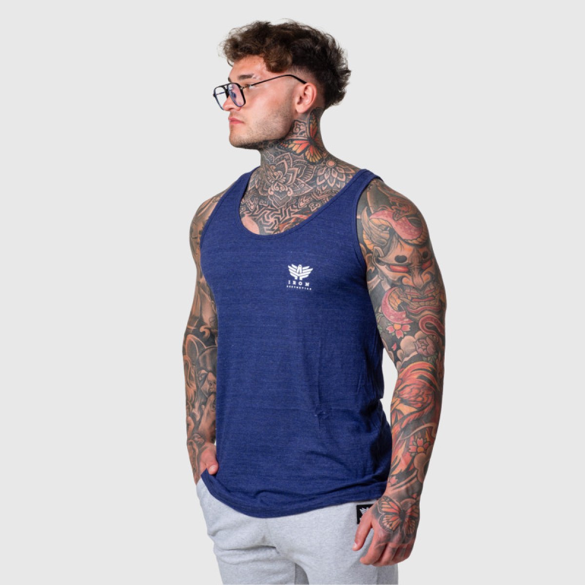 Pánske tielko Iron Aesthetics Ease, indigo · záber 3