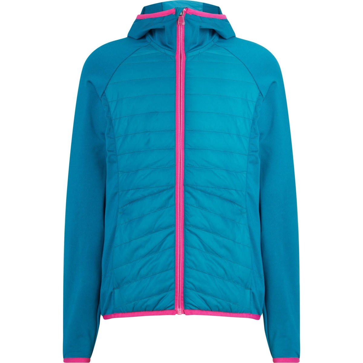 McKinley Cellon II Hooded Hybrid Jacket Kids - Veľkosť: 152 | Farba: Modrá, Tyrkysová · záber 1