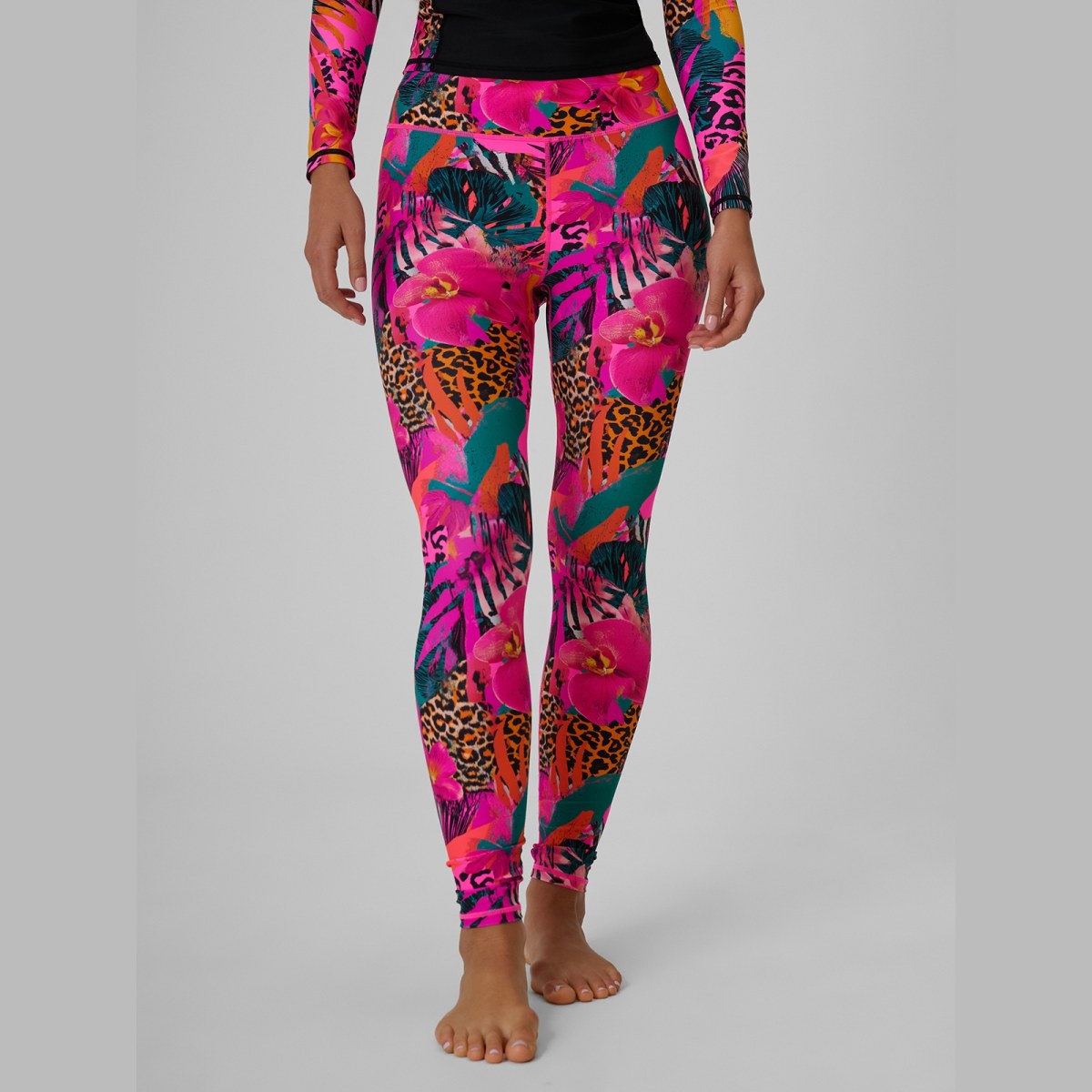 Dámske legíny na plávanie a vodné športy s ochranou UPF50+ - multicolor · záber 2
