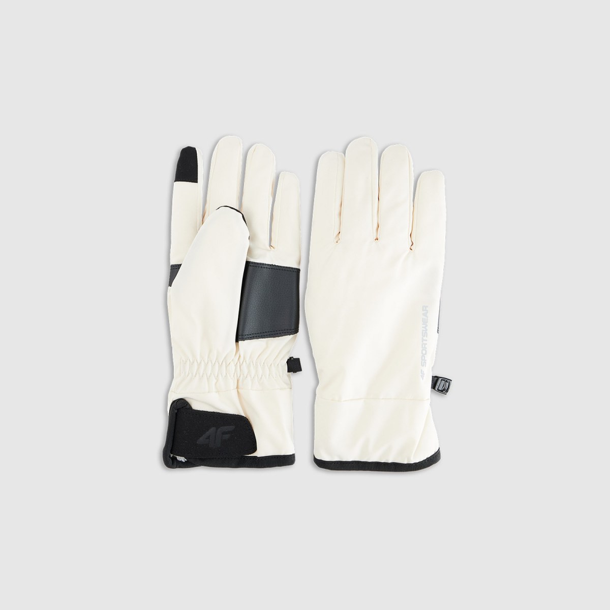 Zimné rukavice Touch Screen unisex - béžové · záber 1