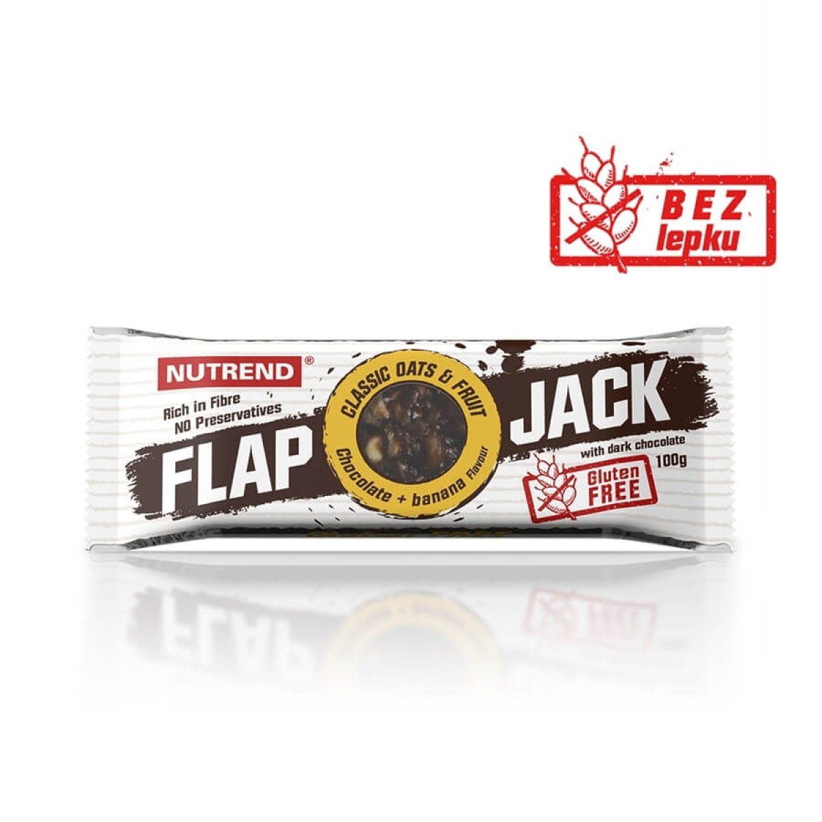 Nutrend FlapJack GLUTEN FREE 100g čokoláda+kokos s horkou čokoládou · záber 1