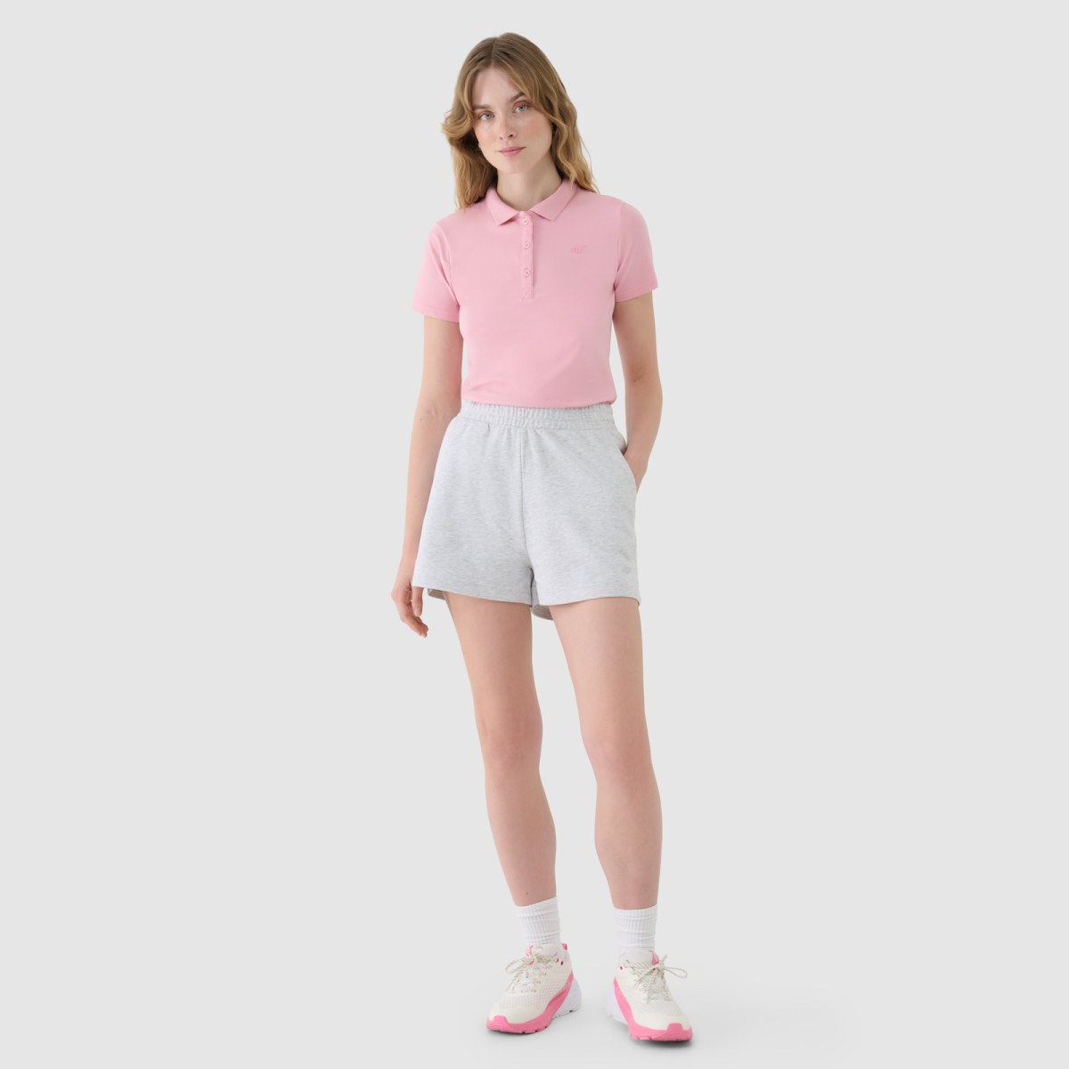 Dámska polo košeľa slim - ružová · záber 2
