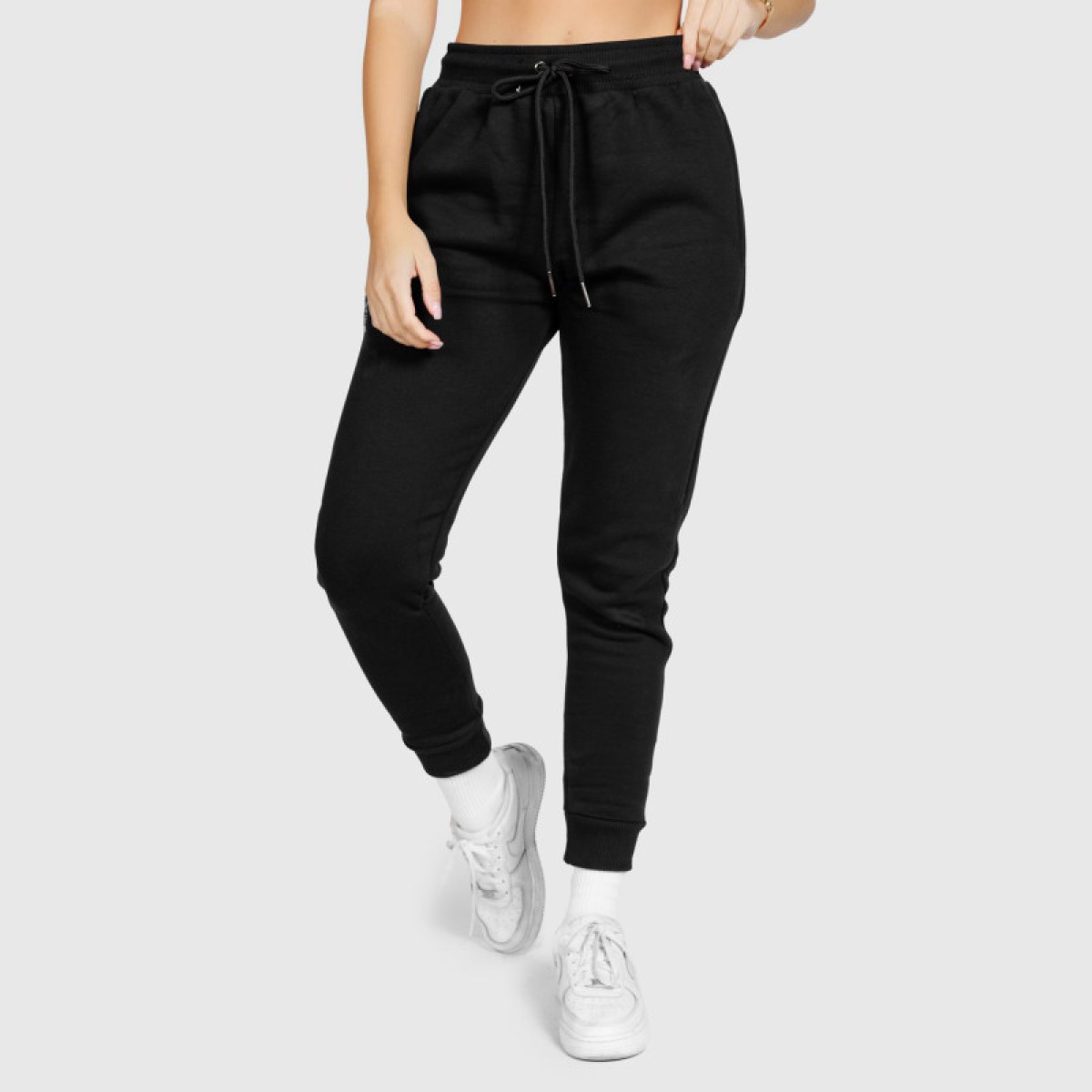 Dámske športové tepláky Iron Aesthetics Comfy, čierne · záber 3