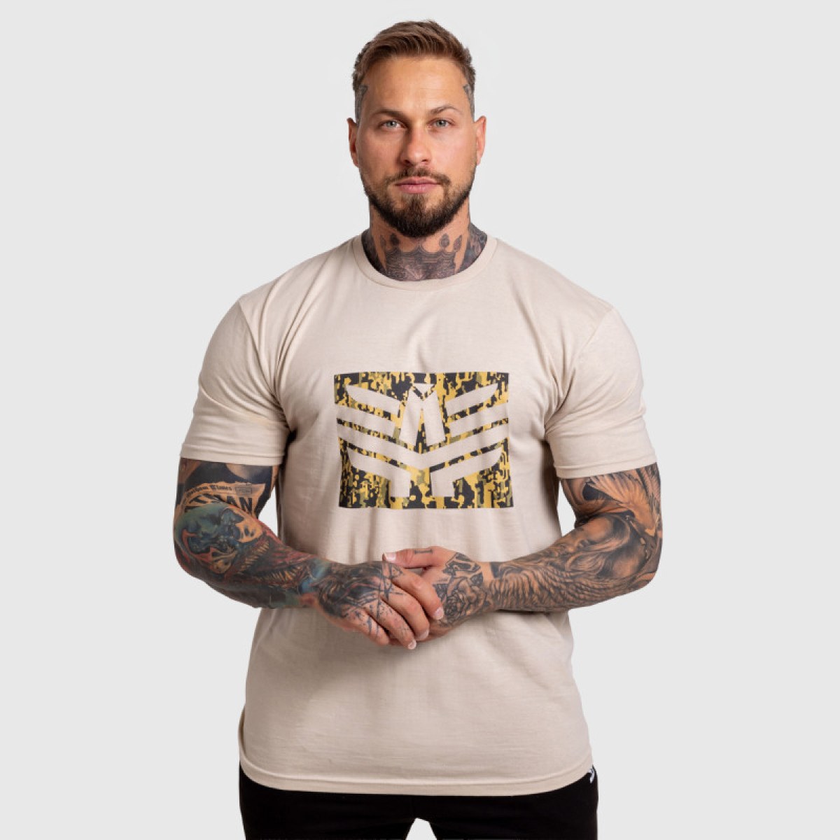 Pánske tričko Iron Aesthetics Tactical, sand · záber 2
