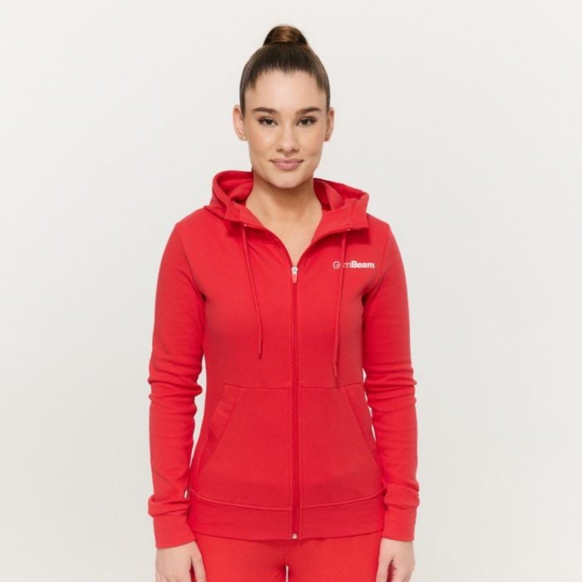 GymBeam Dámska mikina so zipsom Limitless Hot Red XXLXXL · záber 1
