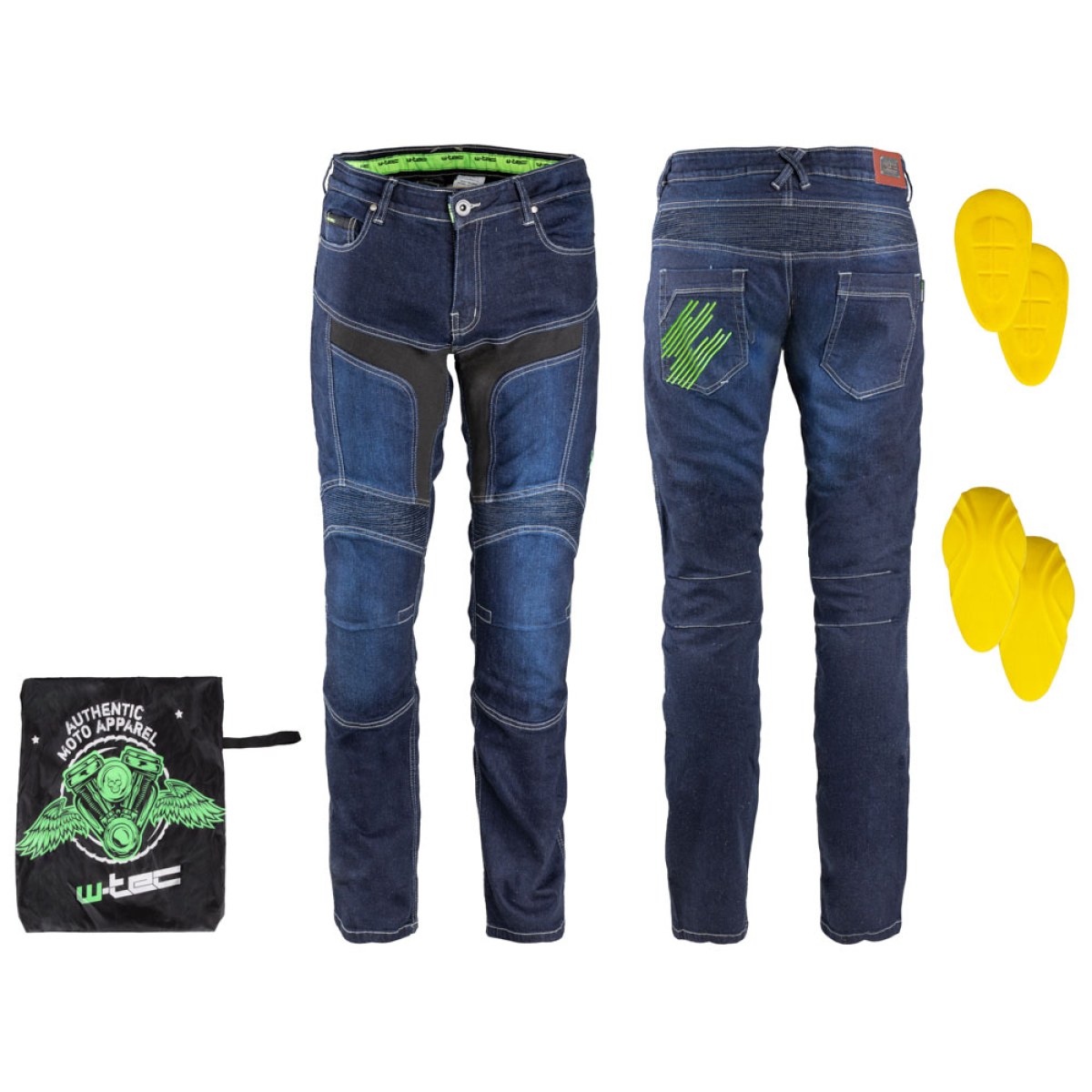 Pánske moto jeansy W-TEC Alfred CE - Veľkosť: 5XL · záber 1
