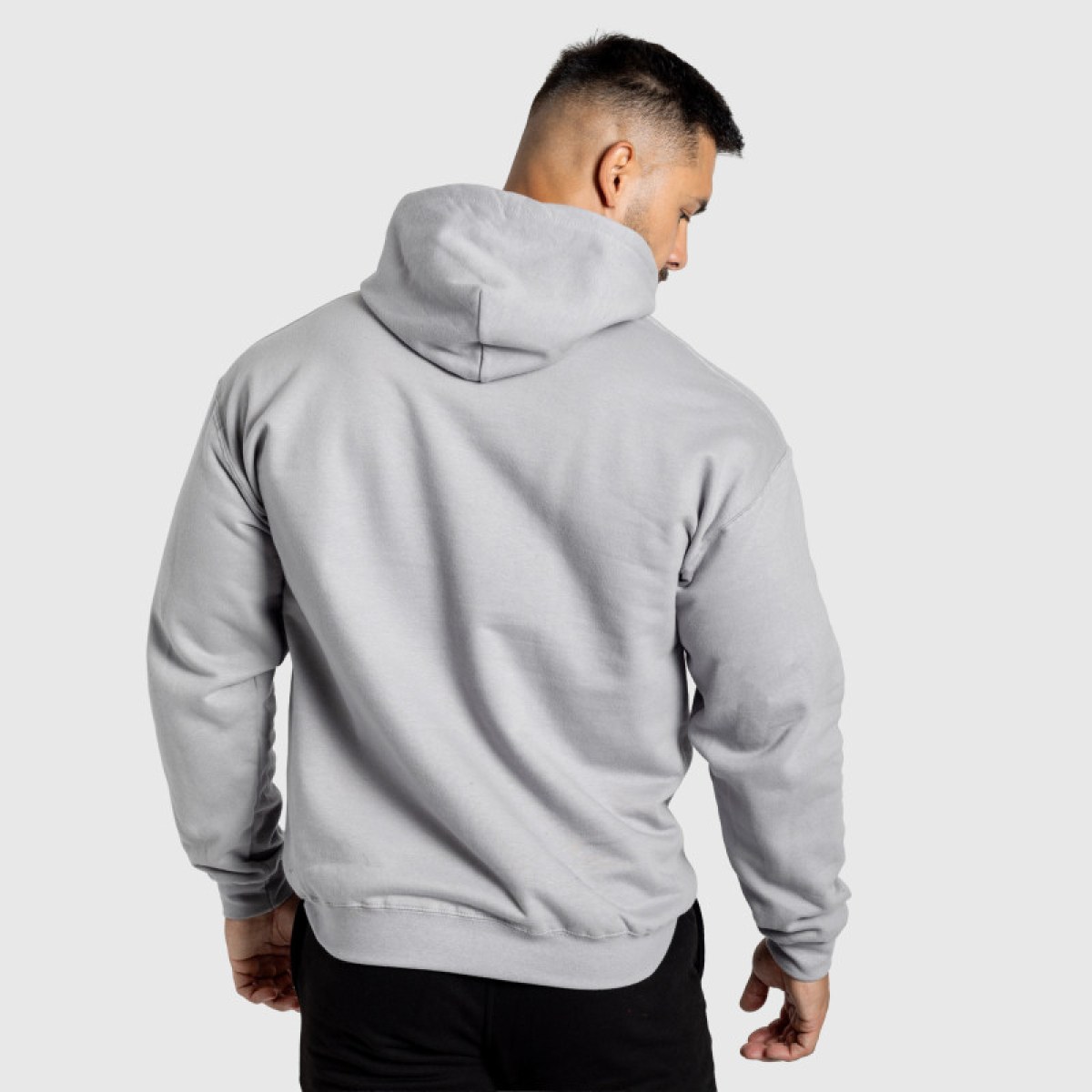 Mikina s kapucňou Iron Aesthetics Frontline, sivá · záber 2