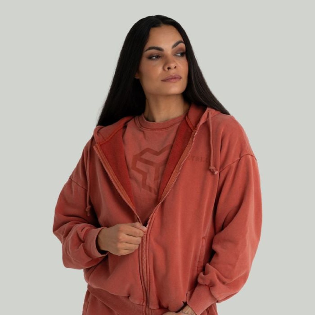 STRIX Dámska mikina Zip Washed Terra S · záber 1