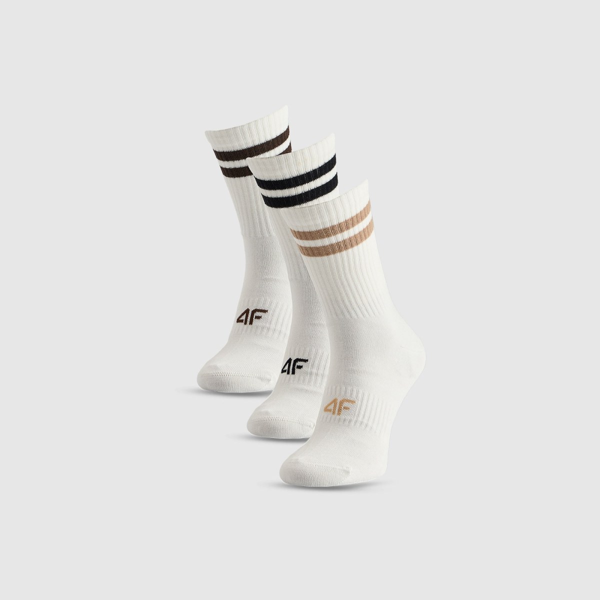 Ponožky dlhé (3-pack) dámske - biele · záber 1