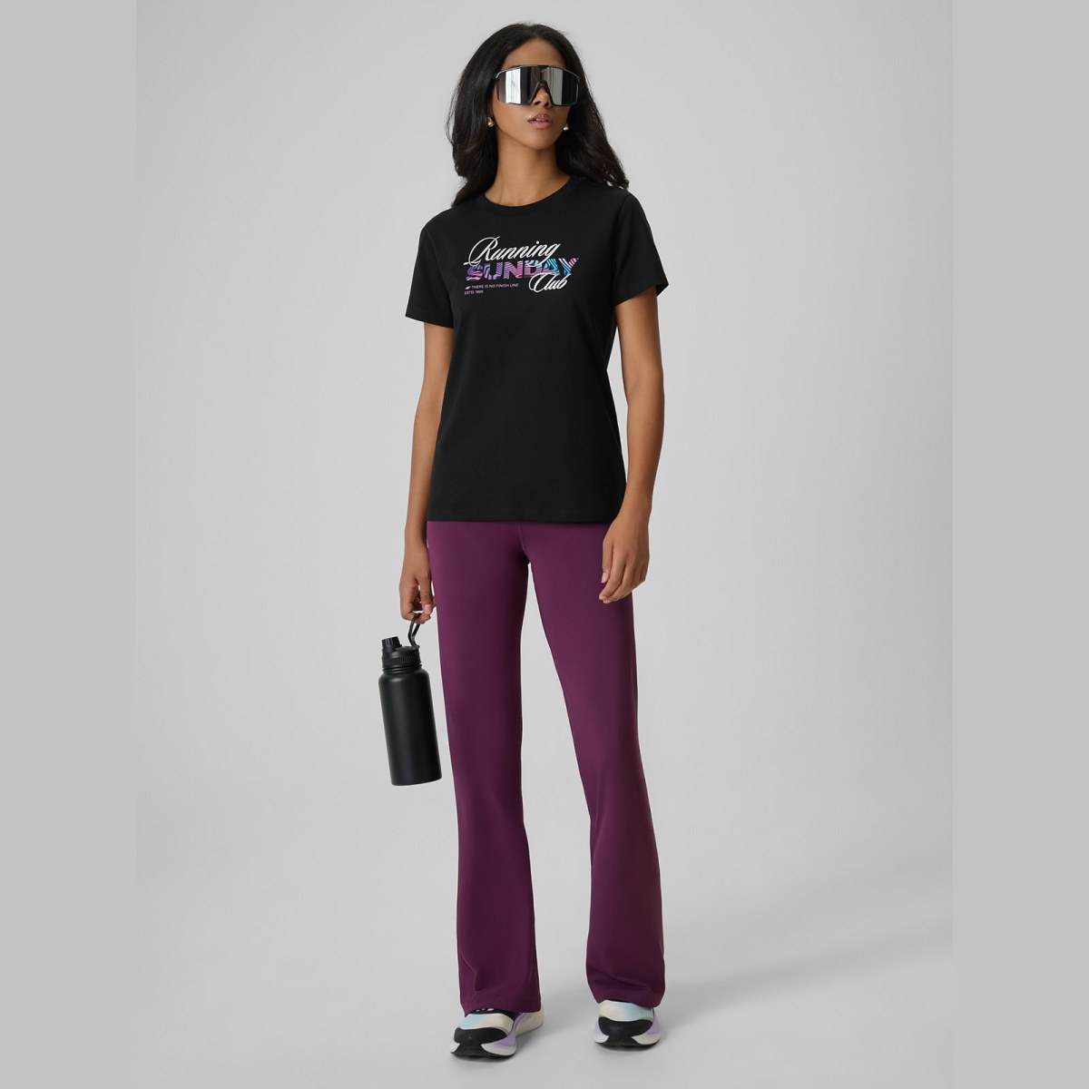 T-shirt regular s potlačou dámsky - čierny · záber 4