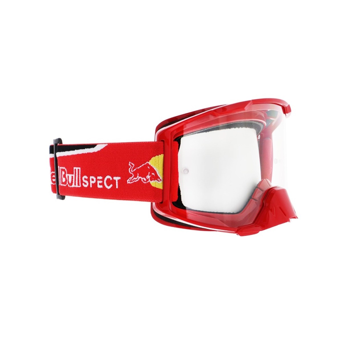 RedBull Spect Spect Strive, červené matné, plexi čiré · záber 1