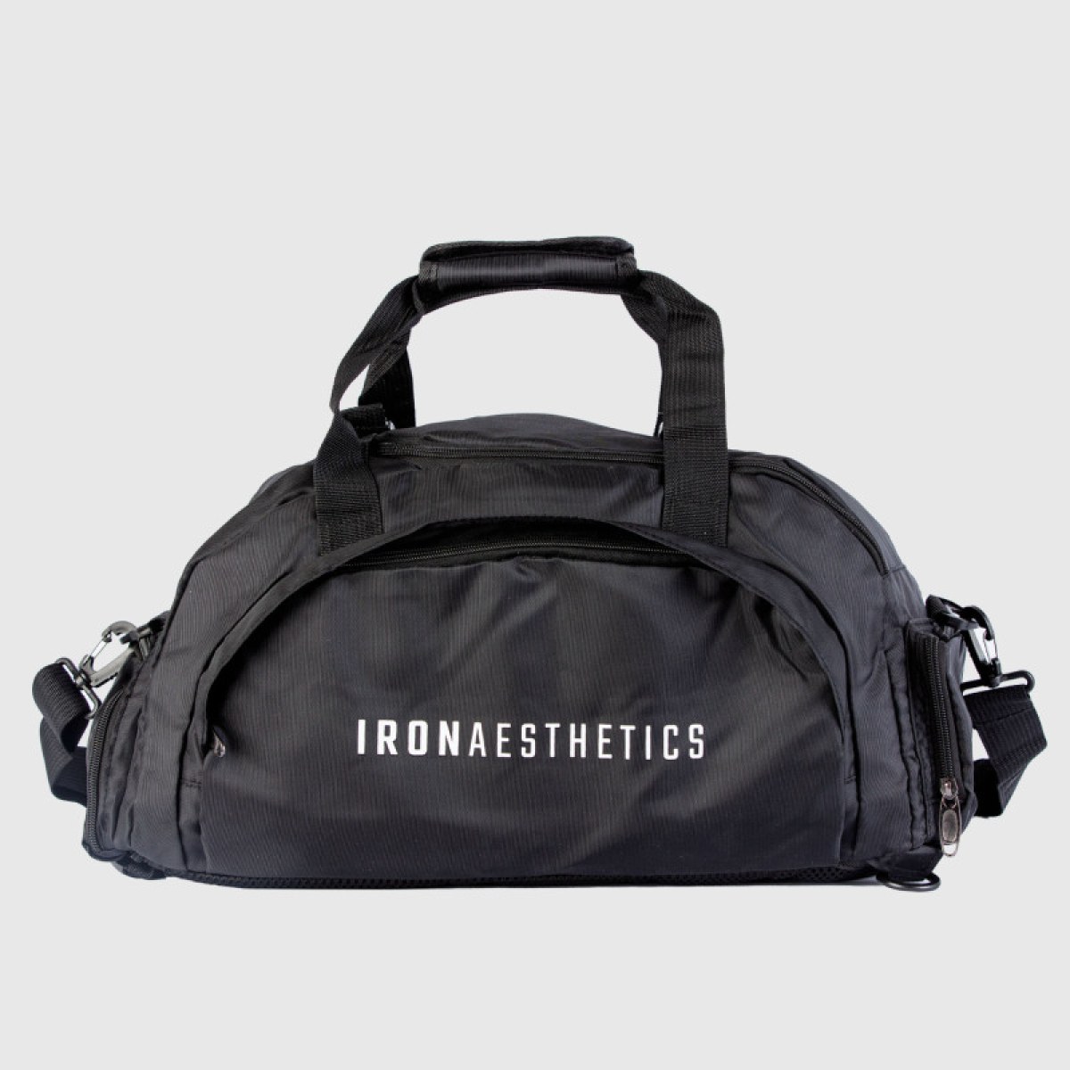 Športová taška Iron Aesthetics FitKit 2in1, čierna · záber 2