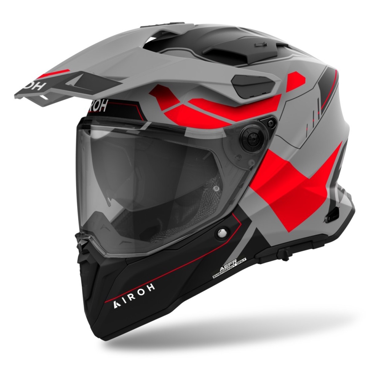 AIROH Commander 2 Reveal matná červená fluo XS (53-54) · záber 1