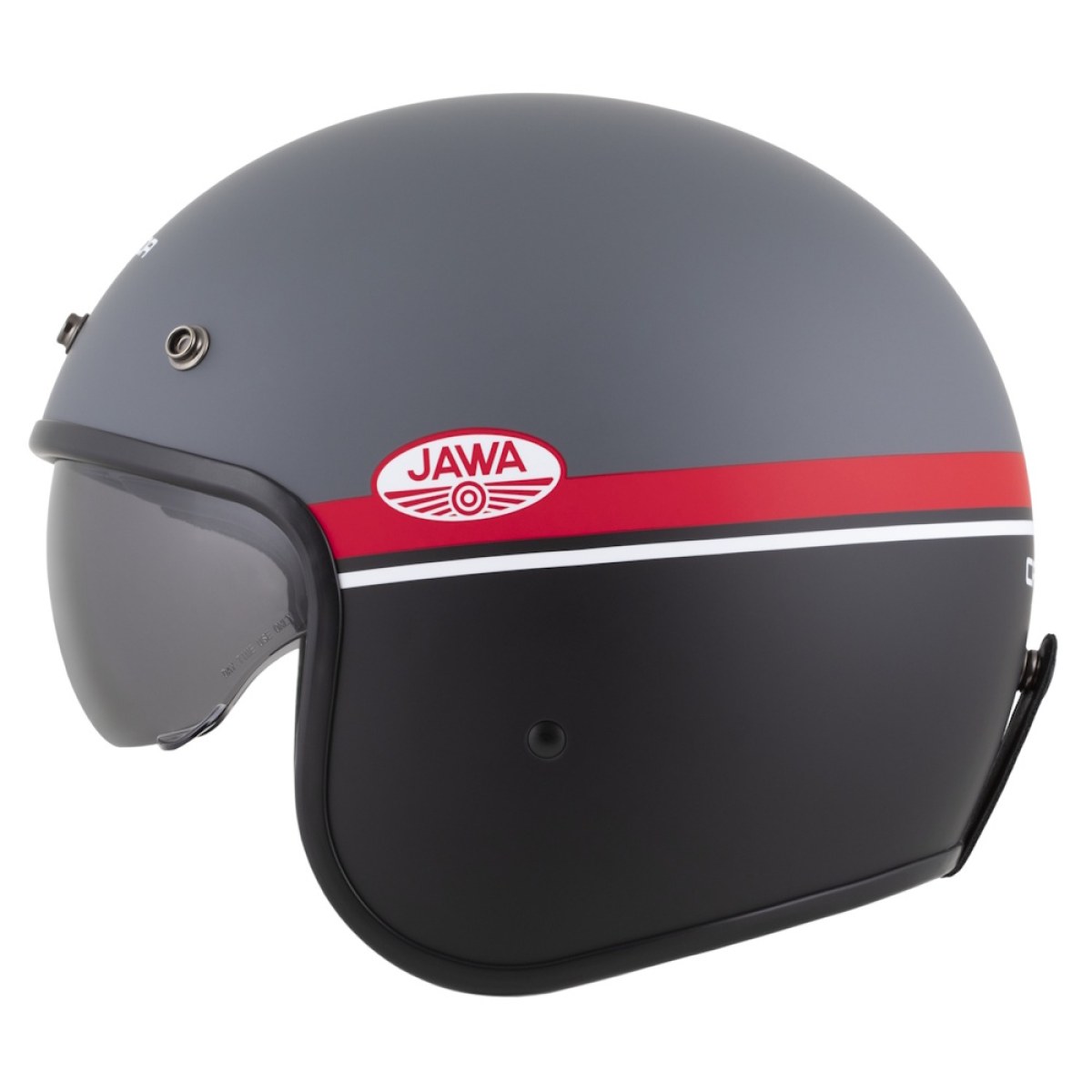 Cassida Oxygen Jawa OHC 2.0 šedá matná/červená/černá/bílá XS (53-54) · záber 3