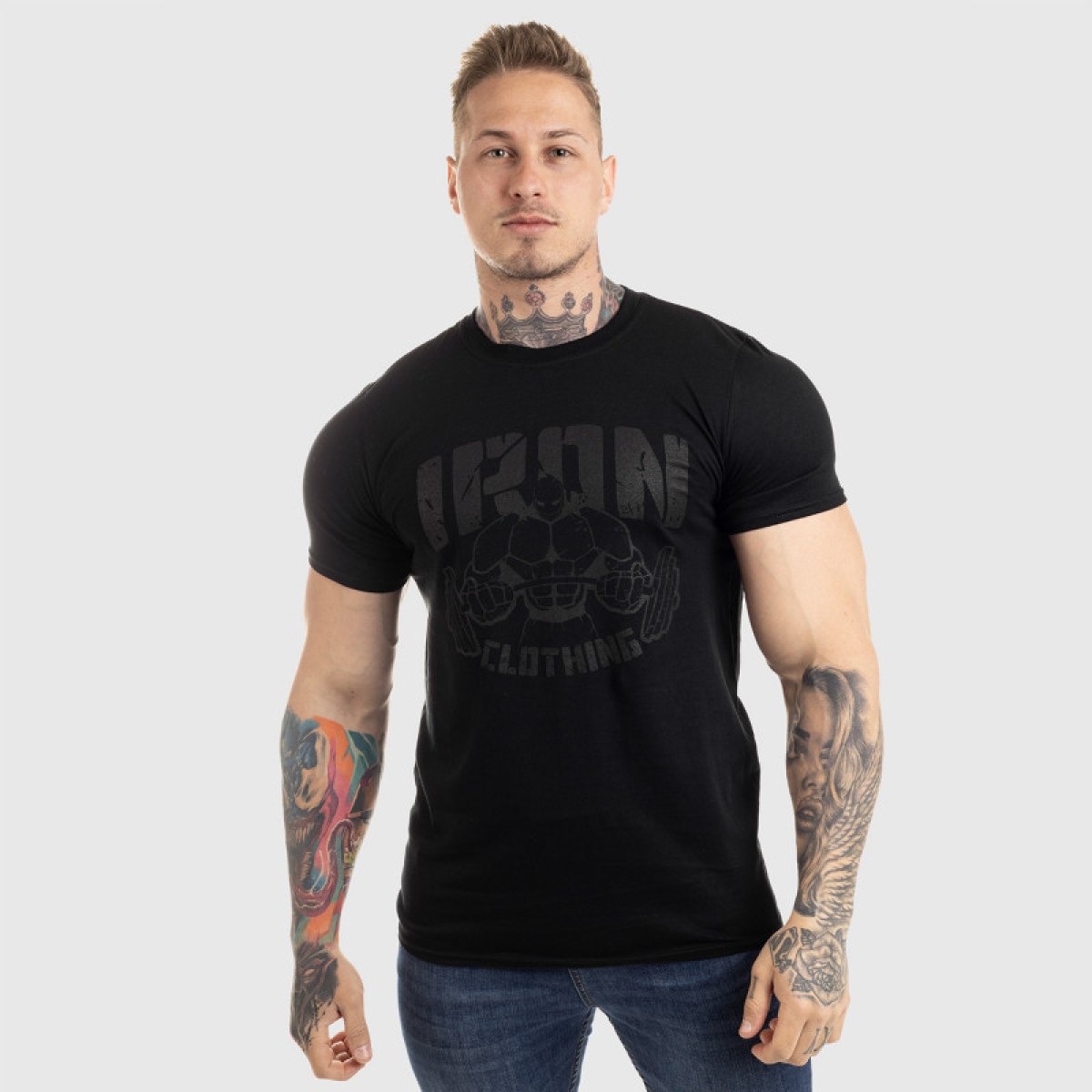 UltraSoft tričko IRON MAN, black on black · záber 2