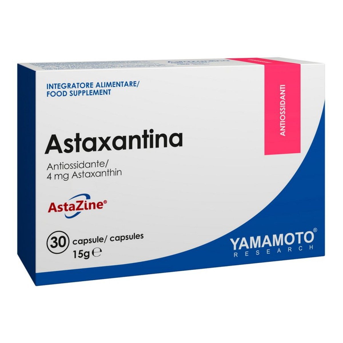 Astaxantina (zvyšuje svalovú vytrvalosť a regeneráciu) - Yamamoto 30 kaps. · záber 1