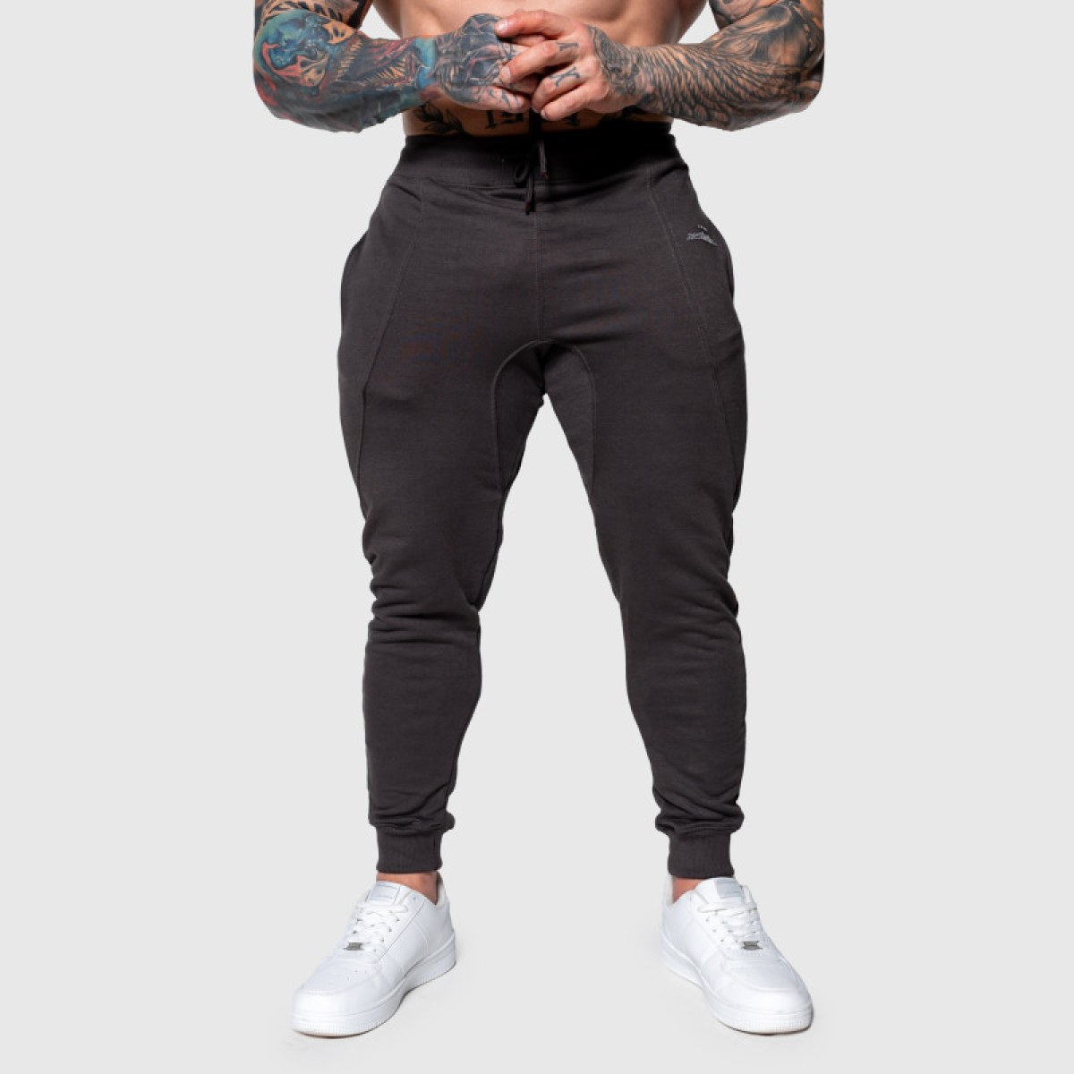 Pánske športové tepláky Iron Aesthetics Flexi, tmavosivé · záber 5