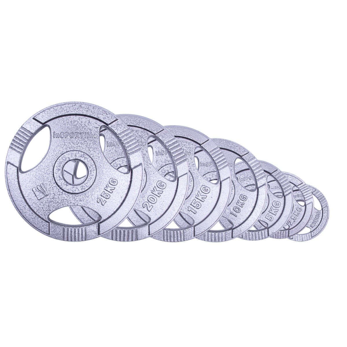 Liatinový olympijský kotúč inSPORTline Hamerton 25 kg 50 mm · záber 3