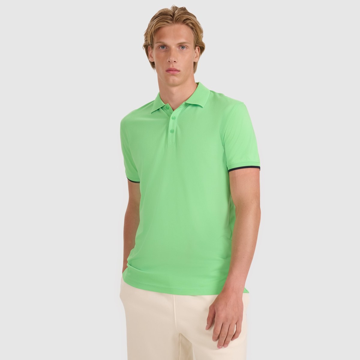 Pánske regular polo tričko - zelené · záber 1