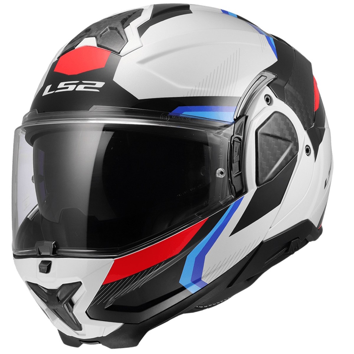 LS2 FF910 Advant II Triple White Blue Red 3XL (65-66) · záber 1