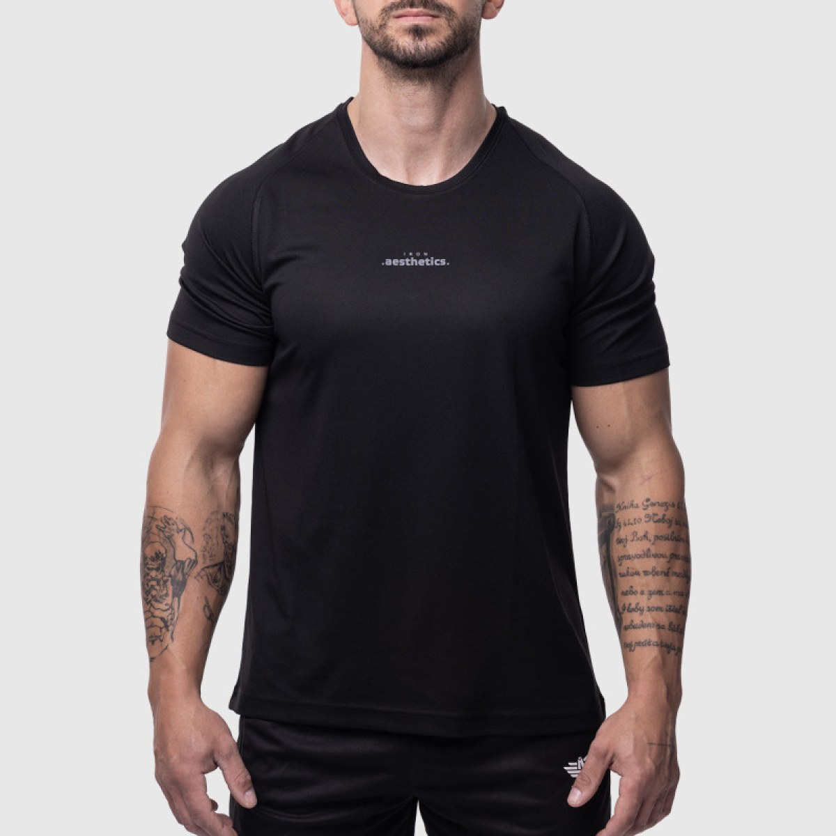 Pánske športové tričko Iron Aesthetics Training, čierne · záber 1
