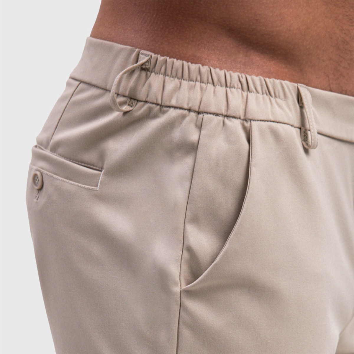 Pánske kraťasy Iron Aesthetics Chino Flex, béžové · záber 5