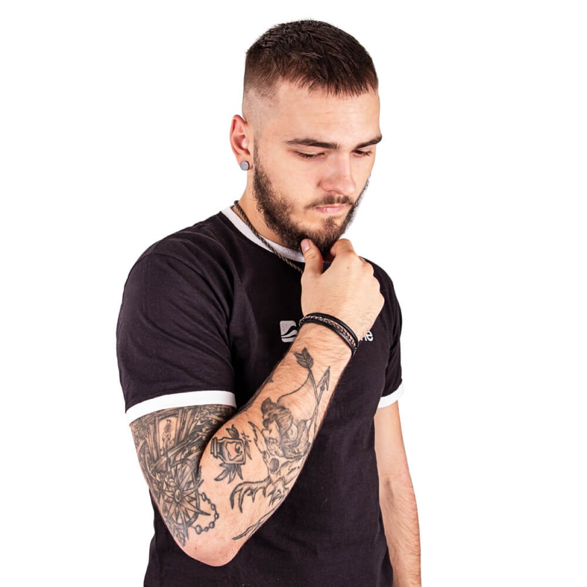 Kožený náramok W-TEC Cregnesh Dĺžka 24 cm · záber 2
