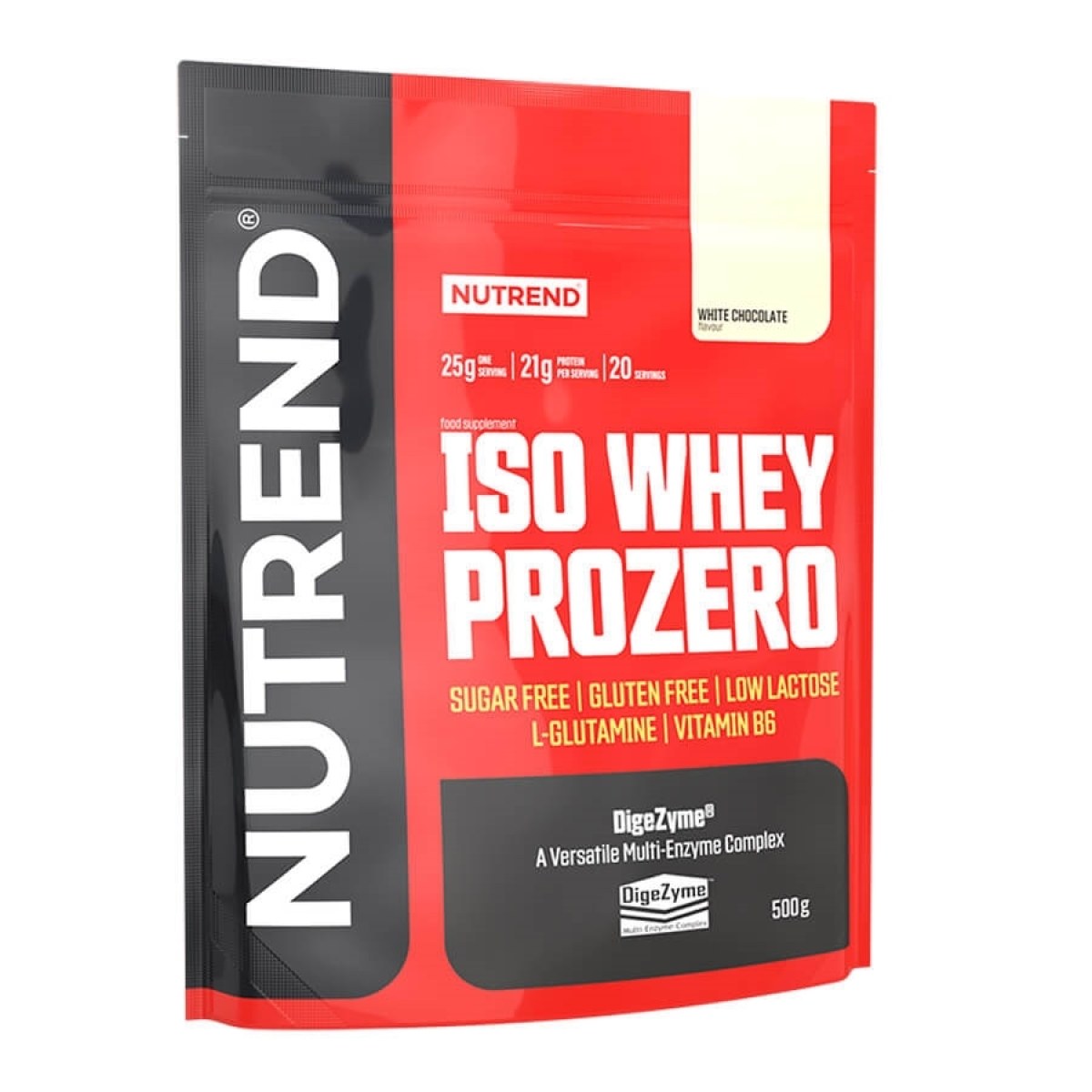 Nutrend ISO WHEY Prozero 500 g biela čokoláda · záber 1