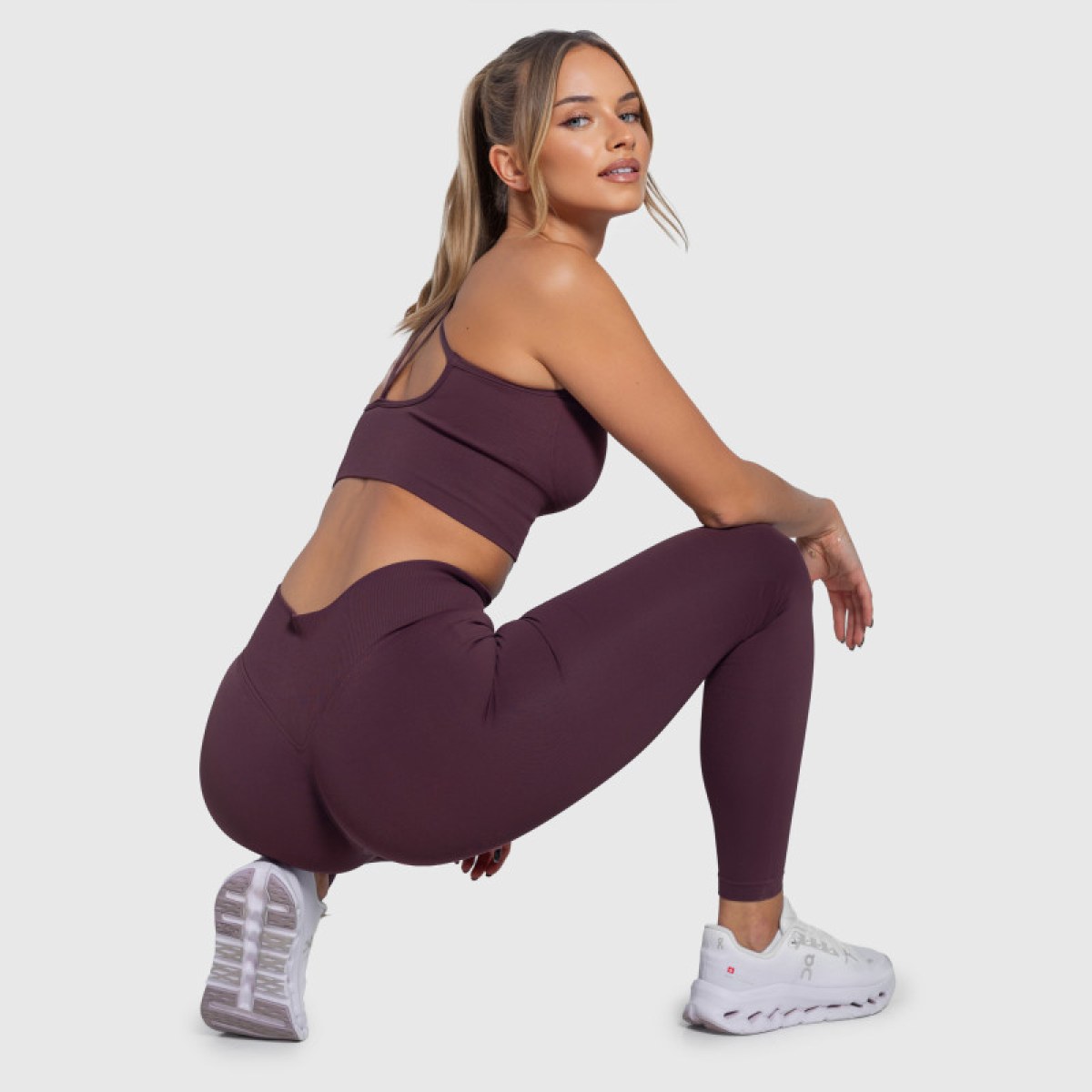 Dámske legíny Iron Aesthetics Ultimate, plum · záber 5