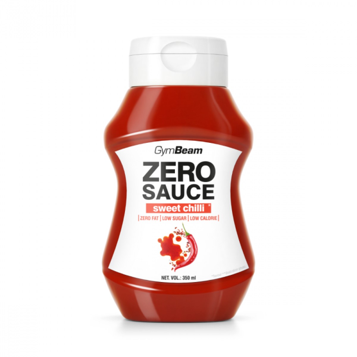 GymBeam ZERO OMÁČKA sladké čili - Objem: 350 ml | Hmotnosť: 0,388 g | Balenie: 6 · záber 1