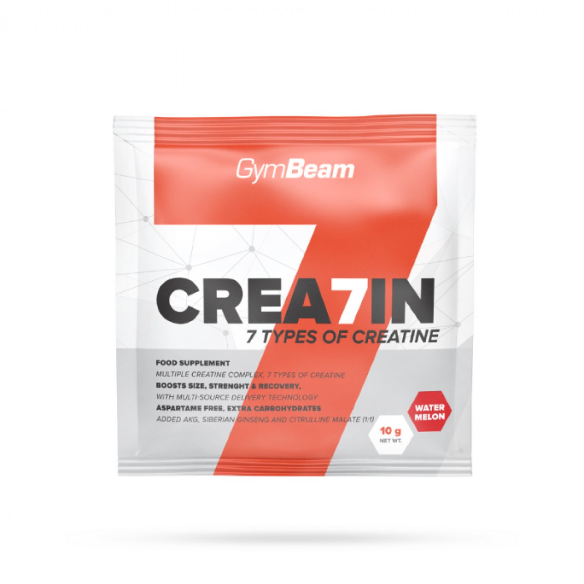 GymBeam Vzorka Kreatín Crea7in zelené jablko - Príchuť: Zelené jablko | Hmotnosť: 0,01 kg | Balenie: 100 · záber 1