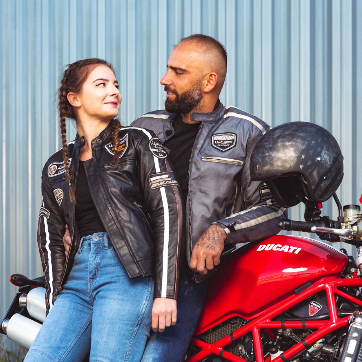 Dámska kožená moto bunda W-TEC Sheawen Lady Black - Veľkosť: M · záber 4