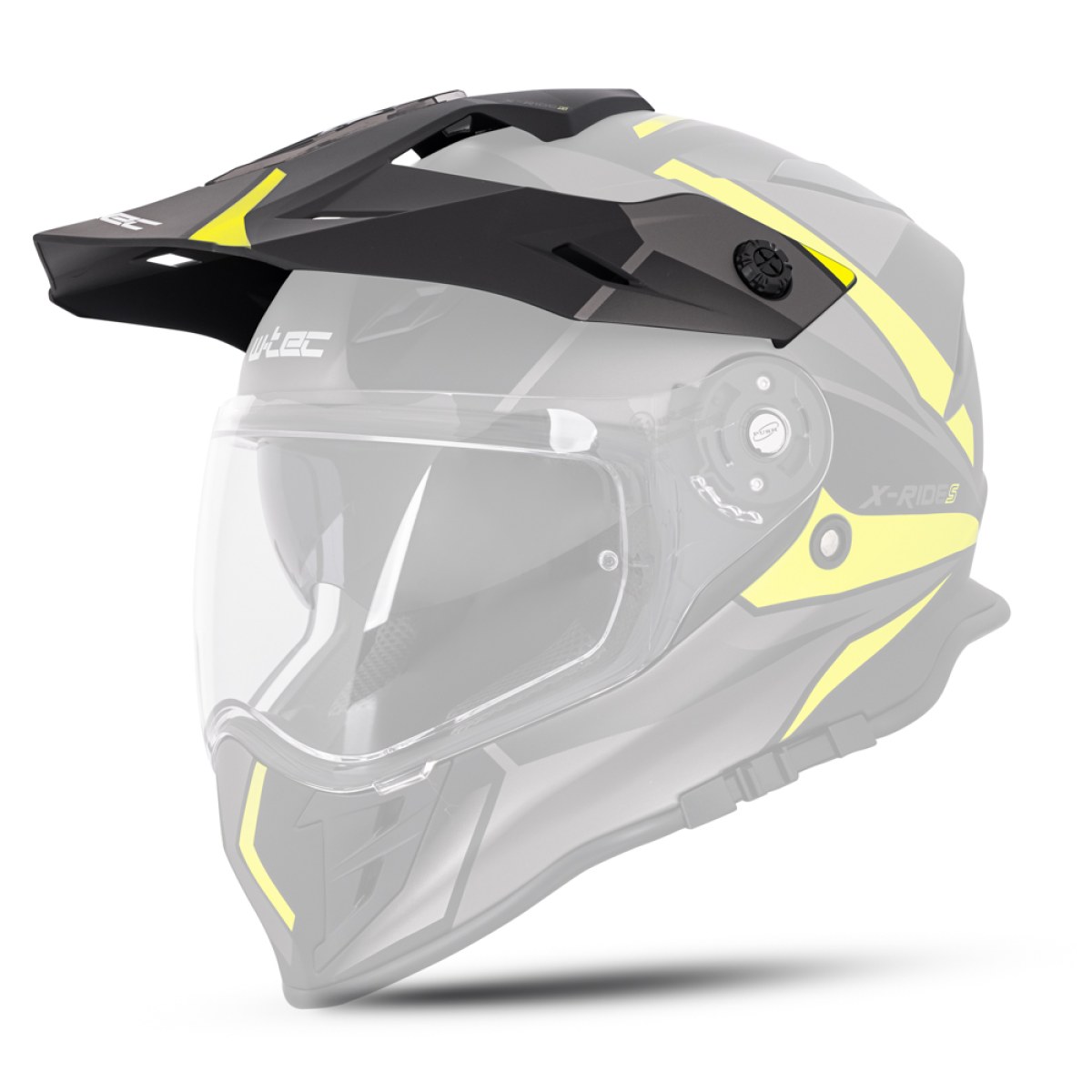 W-TEC Náhradní kšilt k helmě W-TEC Valso čierna-fluo · záber 1