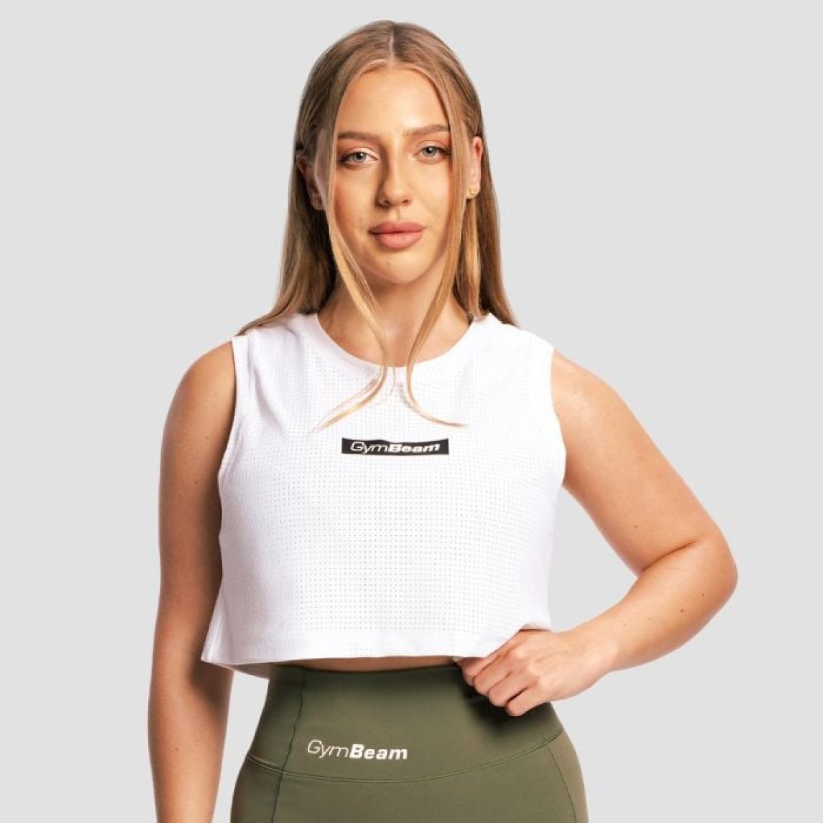 GymBeam Dámske tielko Combat White M · záber 1