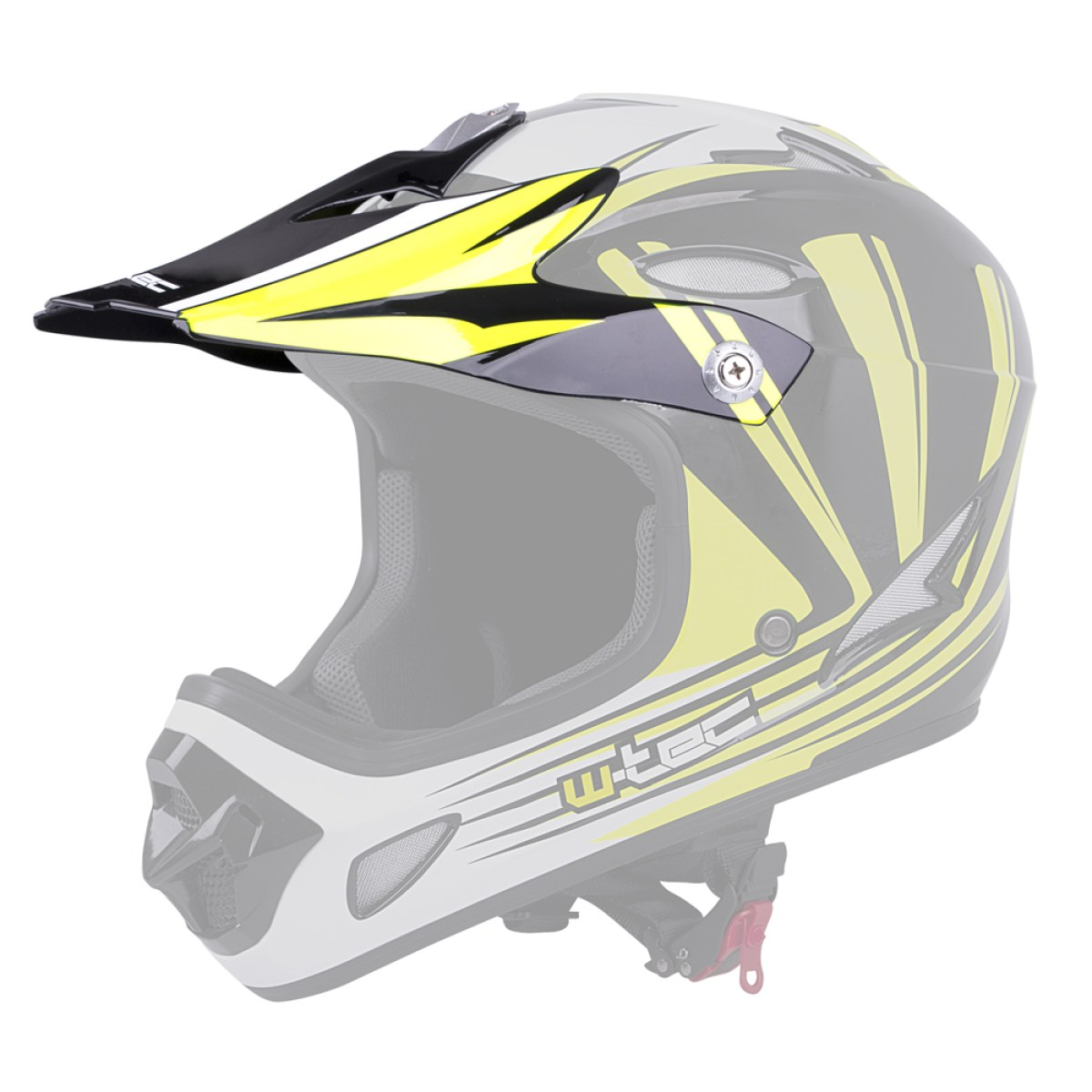 Náhradný šilt pre prilbu W-TEC FS-605 - Farba: Žltá · záber 1
