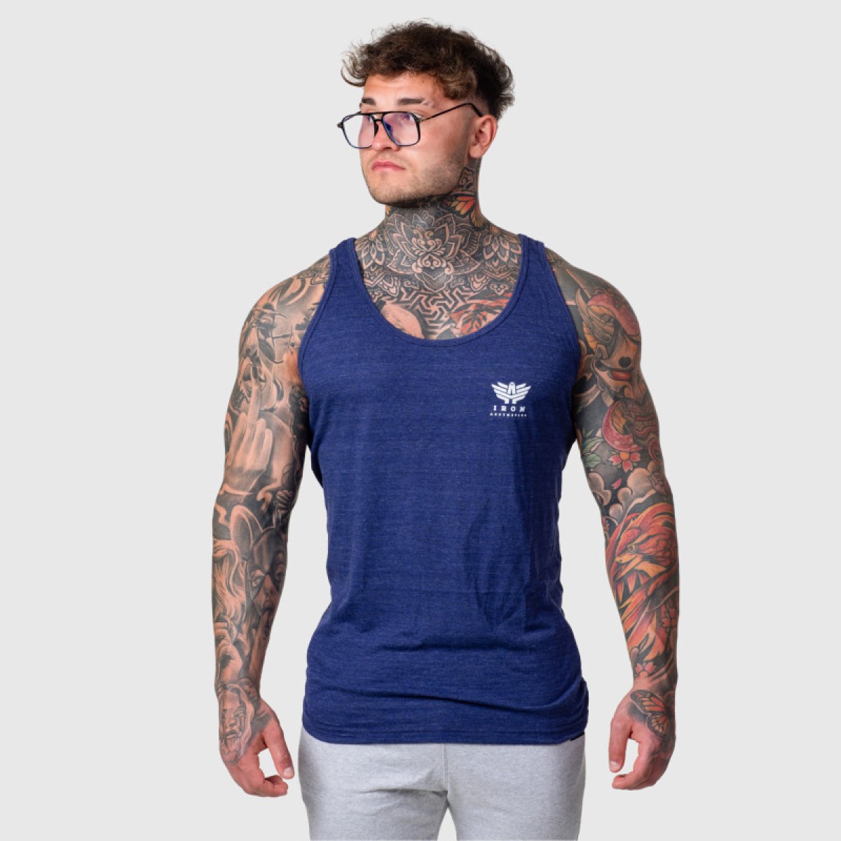 Pánske tielko Iron Aesthetics Ease, indigo · záber 5