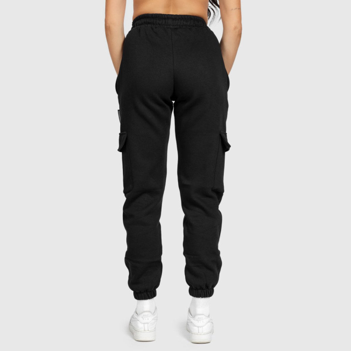 Dámske tepláky Iron Aesthetics Cargo, čierne · záber 5