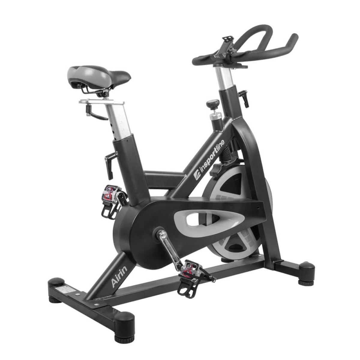 Cyklotrenažér inSPORTline Airin - Farba: Strieborná · záber 1