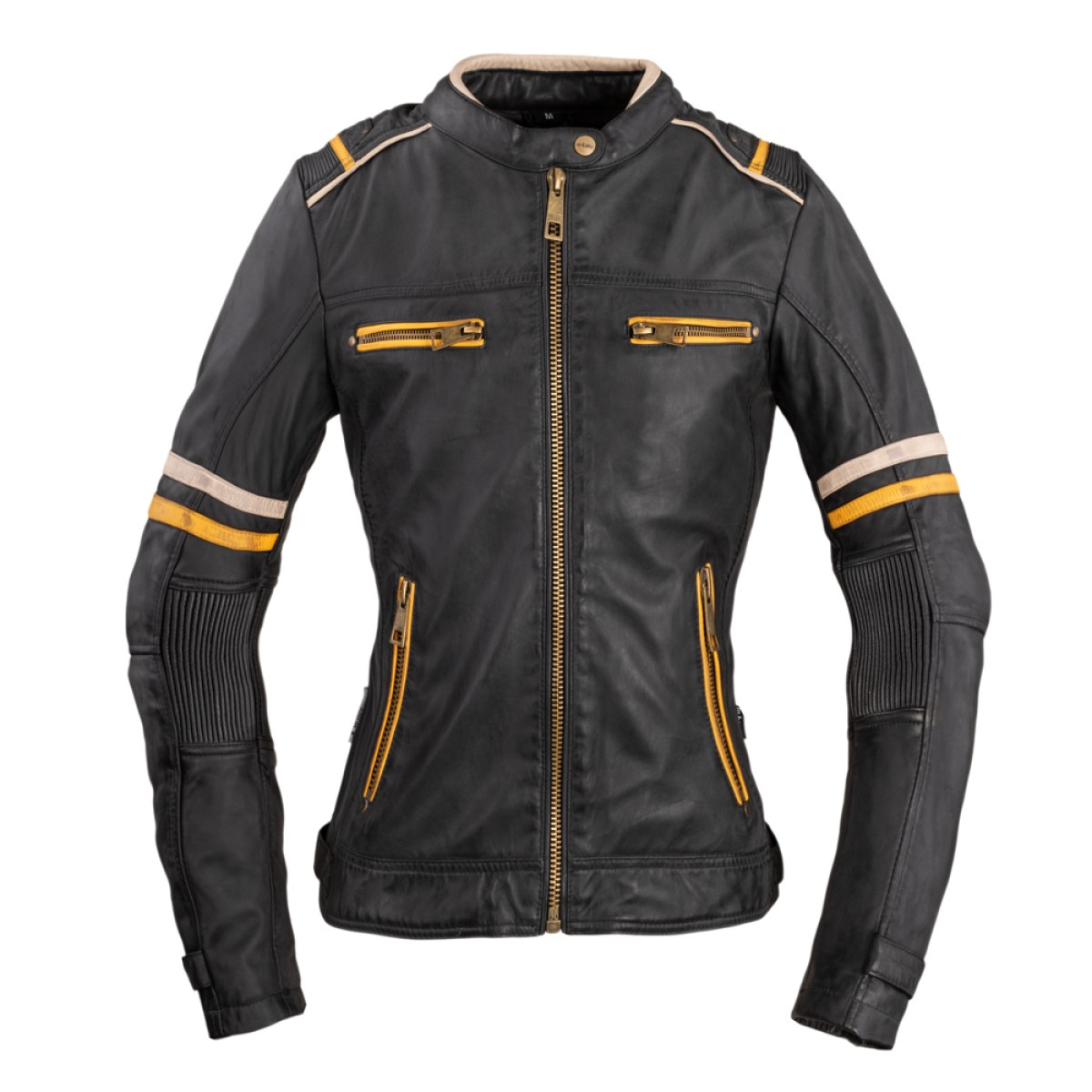 Dámska kožená moto bunda W-TEC Traction Lady - Veľkosť: XXL | Farba: Čierna · záber 1